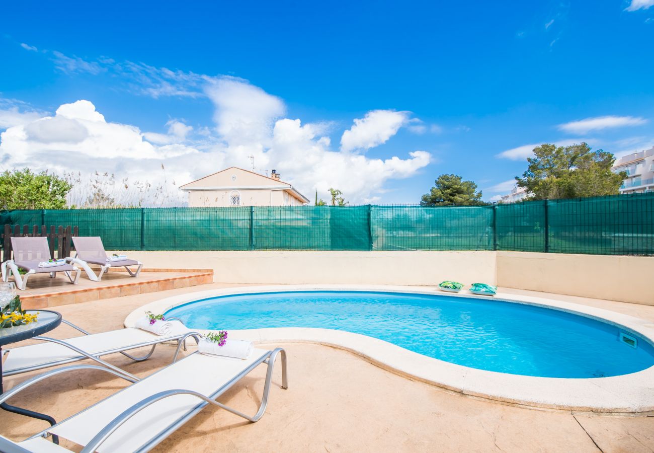 Ferienhaus in Playa de Muro - Haus Pool Villa Corb Mari strandnah Playa de Muro