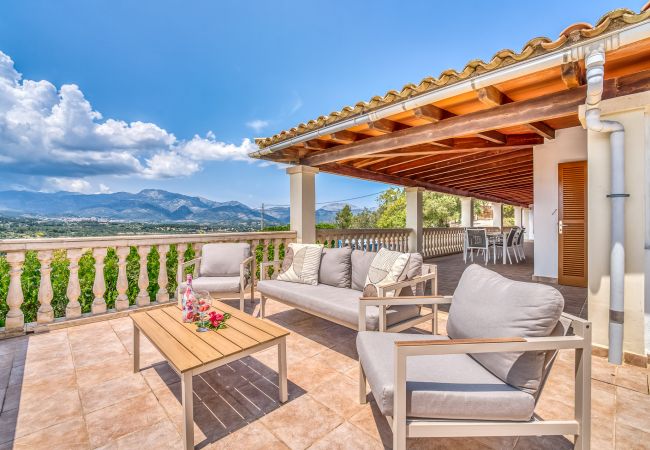 Finca in Inca - Finca mit Panoramablick Es Claperas auf Mallorca