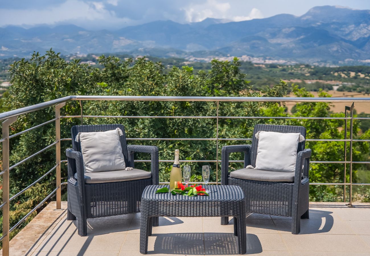 Finca in Inca - Finca mit Panoramablick Es Claperas auf Mallorca