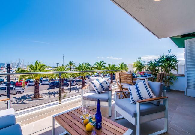 Apartment mit Meerblick in puerto Pollensa