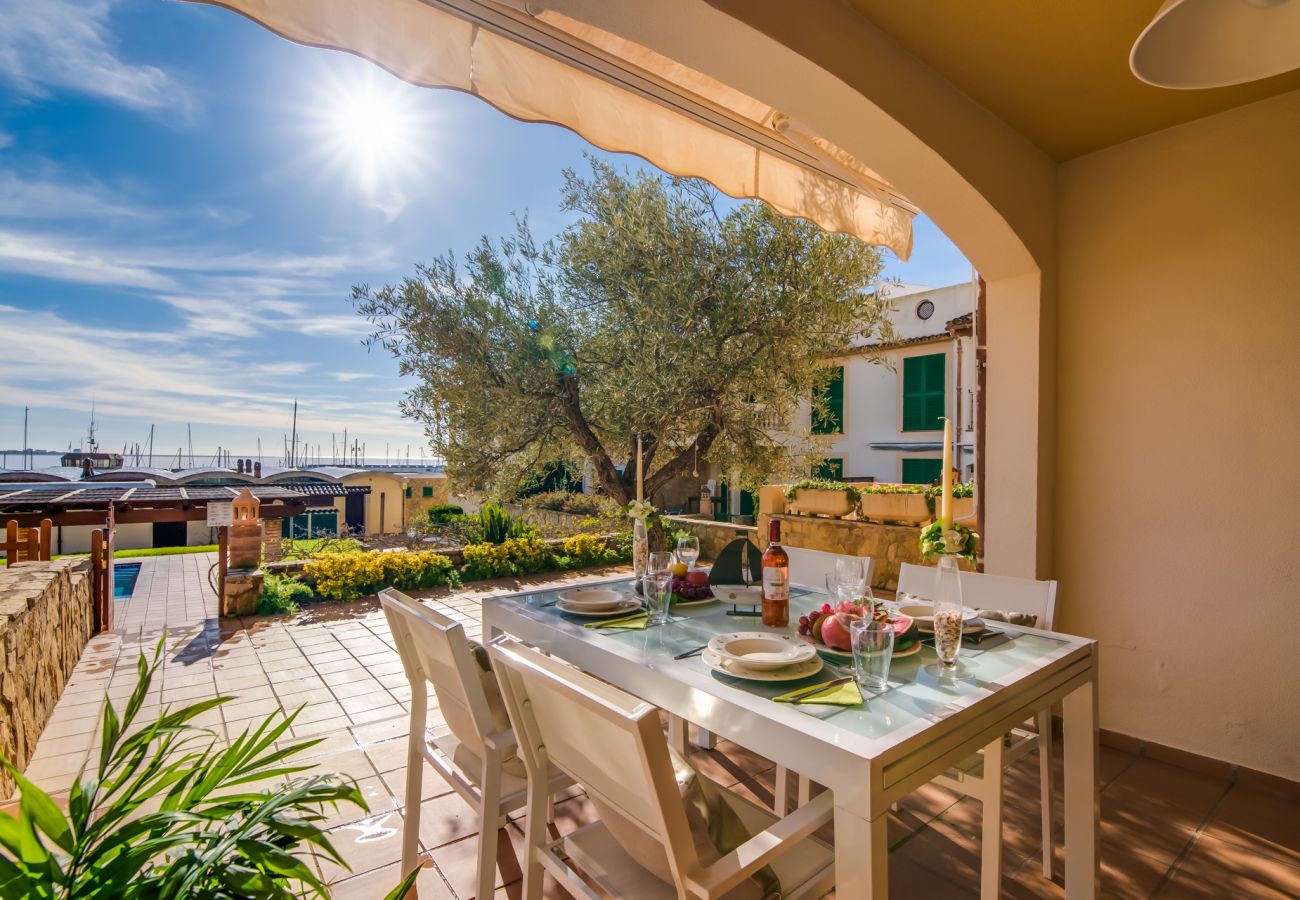 Ferienwohnung in Sa Rapita - Wohnung Blau Mari  mit Pool auf Mallorca