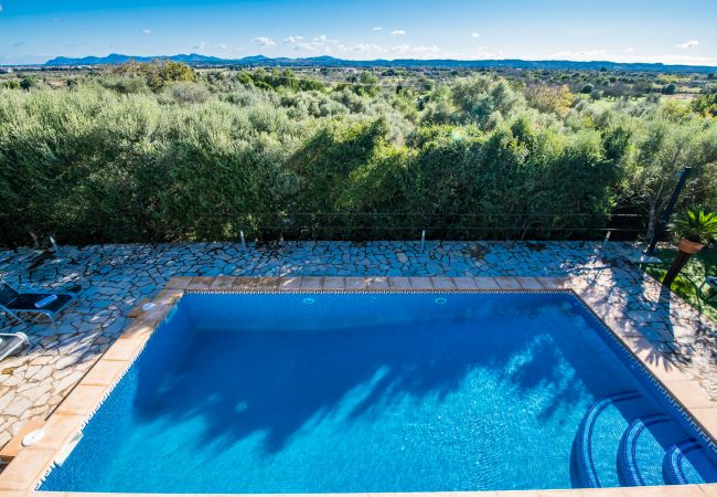 Finca in Buger - Ländliche Finca auf Mallorca Es Puchet mit Pool