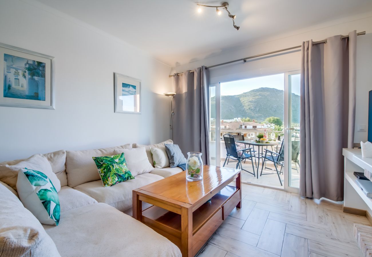 Ferienwohnung in Alcudia - Wohnung Blick auf Berge Marvi Strandnähe Alcudia