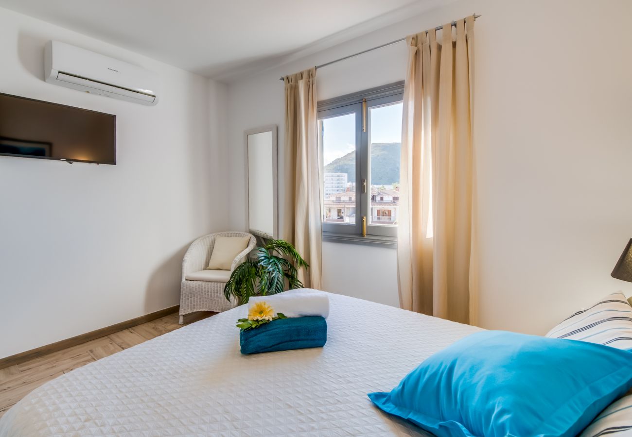 Ferienwohnung in Alcudia - Wohnung mit Blick auf die Berge Marvi in der Nähe des Strandes von Alcudia