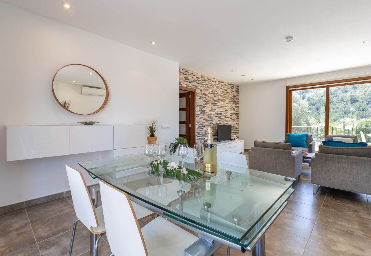 Finca in Alcudia - Finca in Alcudia Son Fe mit Pool und Bergblick