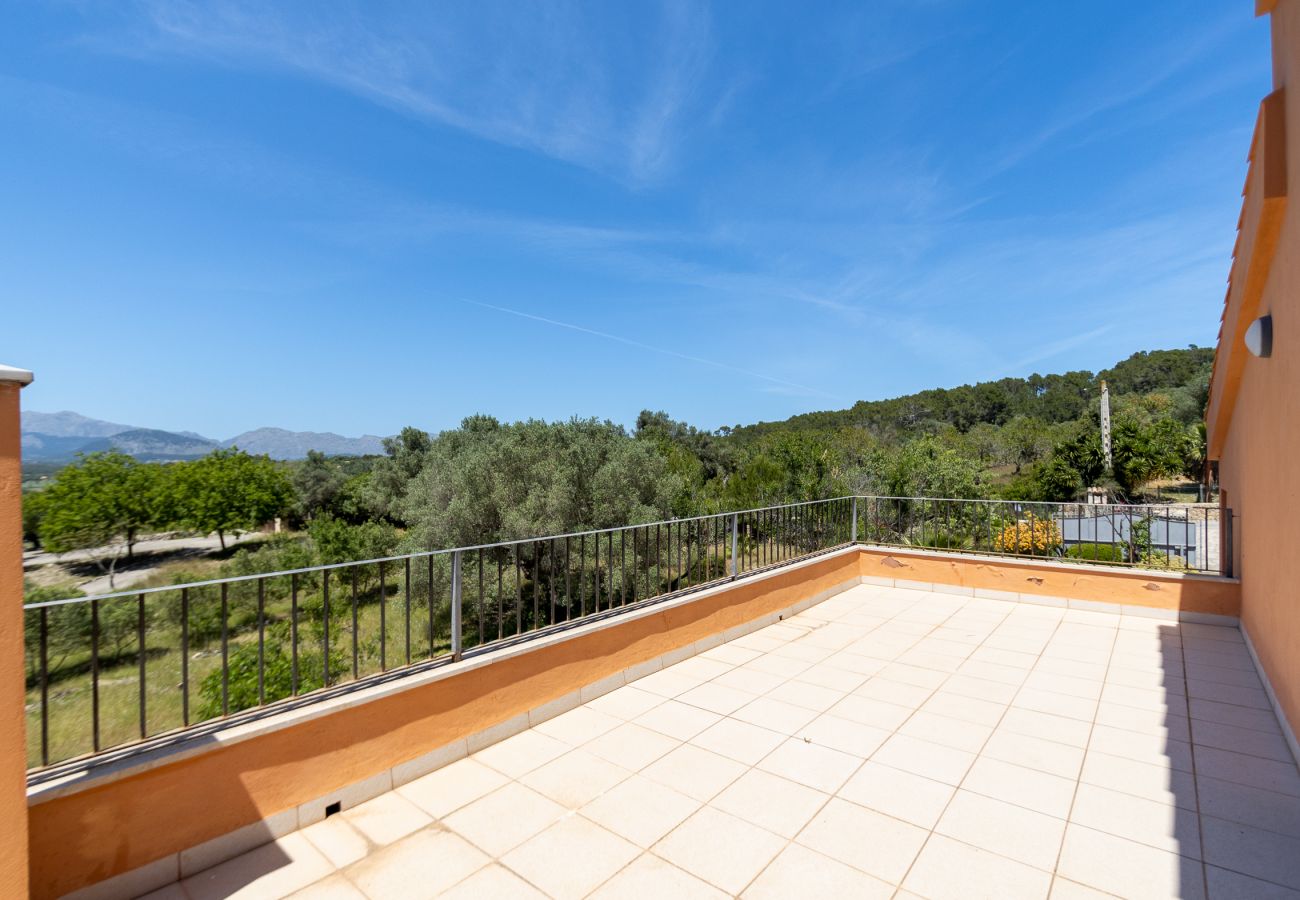 Finca in Alcudia - Finca in Alcudia Son Fe mit Pool und Bergblick
