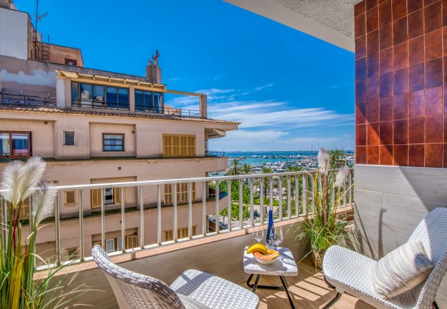 Ferienwohnung in Alcudia - Blue Sky Wohnung mit Meerblick in Puerto Alcudia
