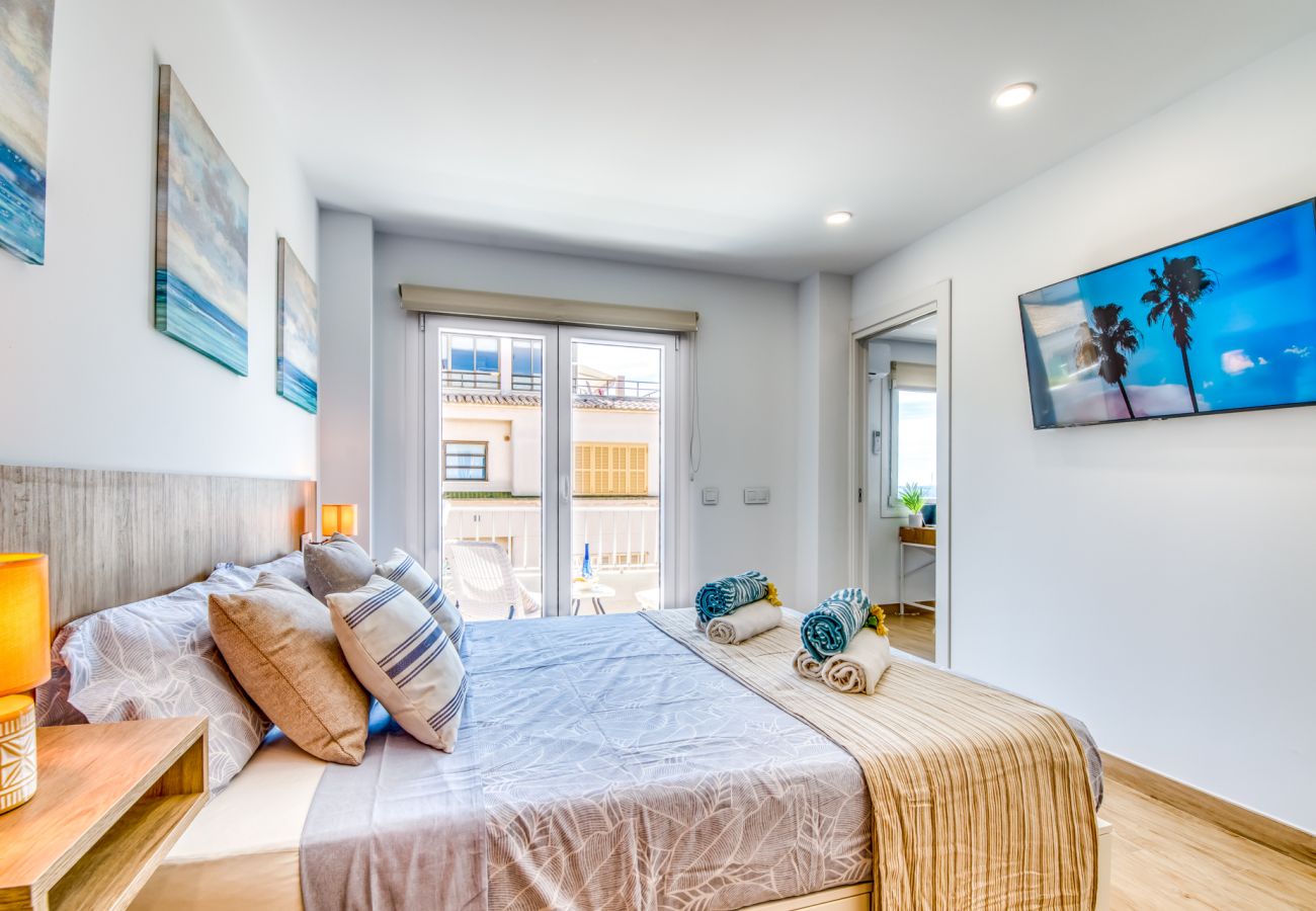 Ferienwohnung in Alcudia - Blue Sky Wohnung mit Meerblick in Puerto Alcudia