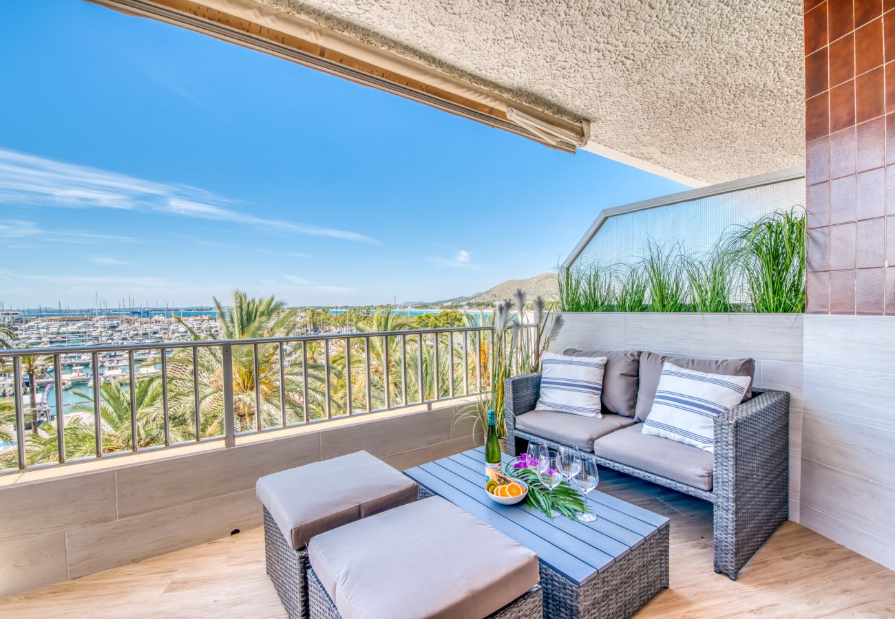 Ferienwohnung in Alcudia - Blue Sky Wohnung mit Meerblick in Puerto Alcudia