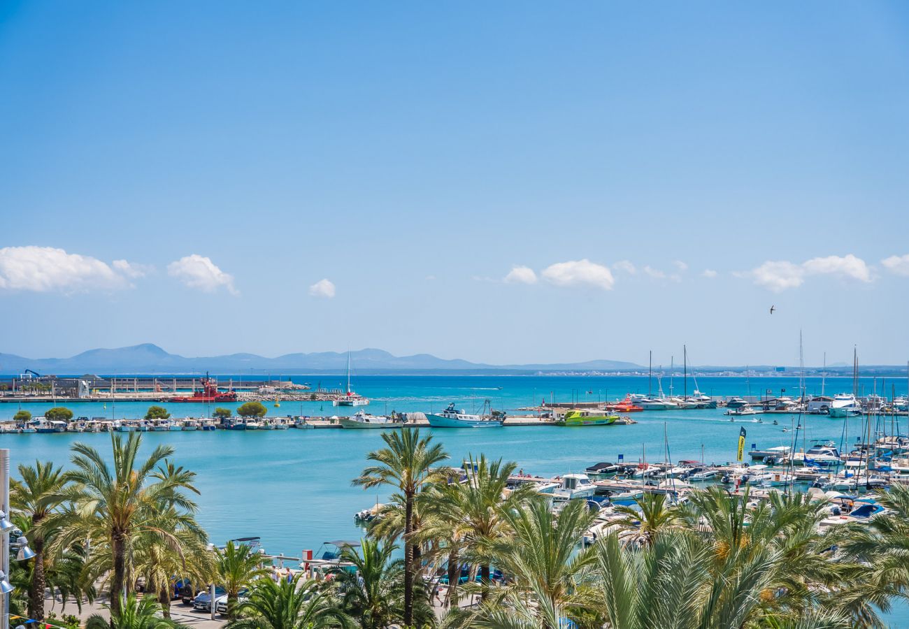 Ferienwohnung in Alcudia - Blue Sky Wohnung mit Meerblick in Puerto Alcudia