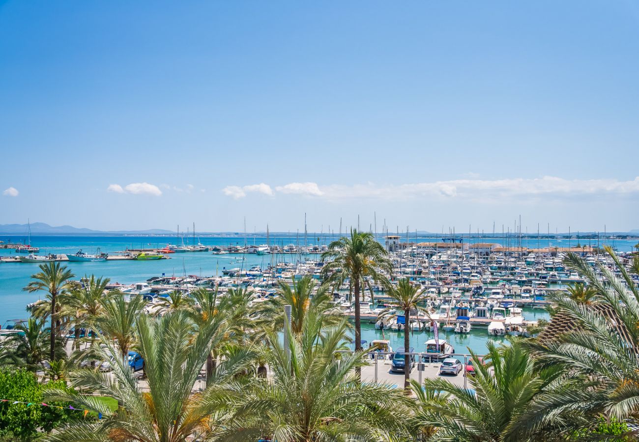 Ferienwohnung in Alcudia - Blue Sky Wohnung mit Meerblick in Puerto Alcudia