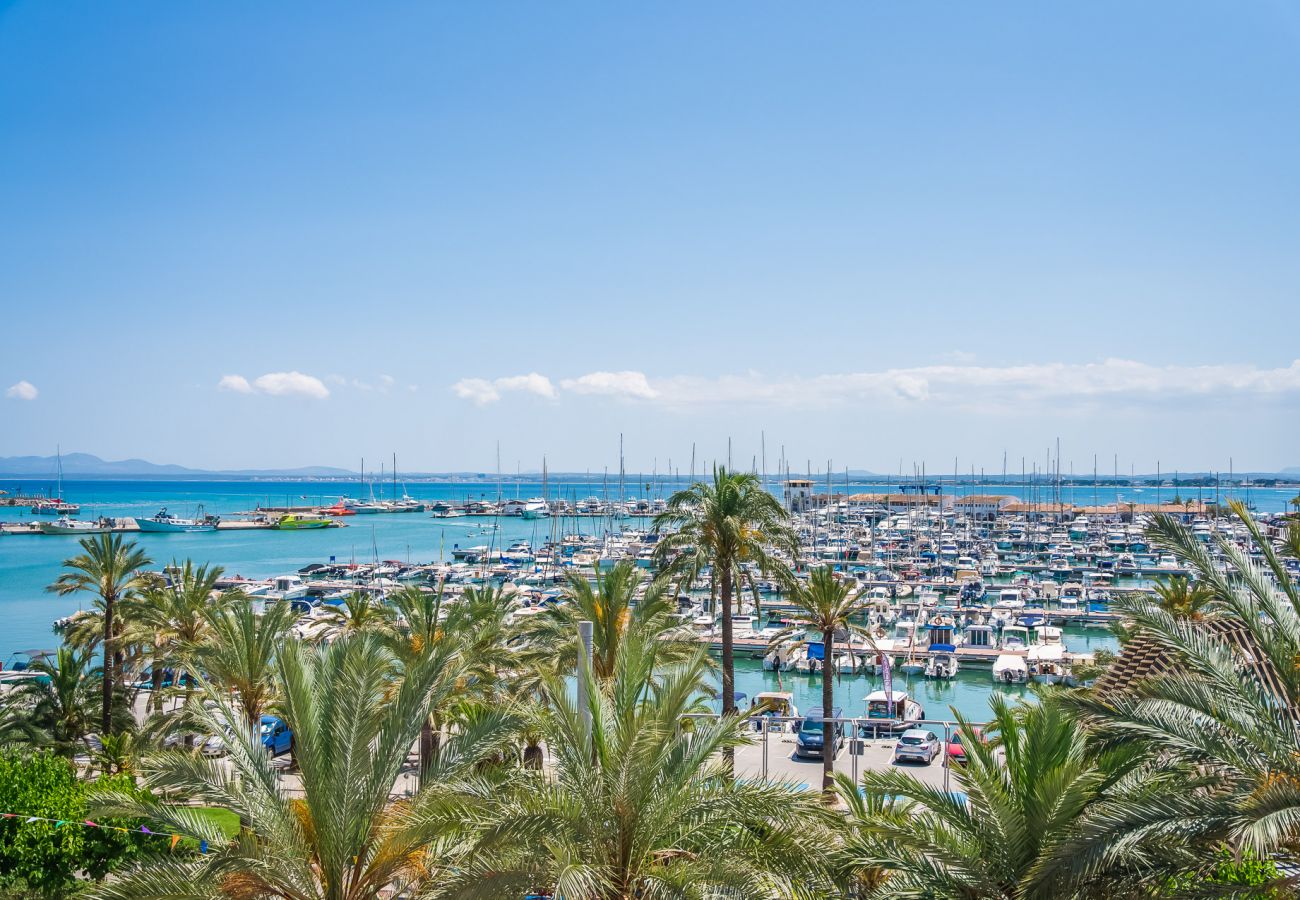 Ferienwohnung in Alcudia - Blue Sky Wohnung mit Meerblick in Puerto Alcudia