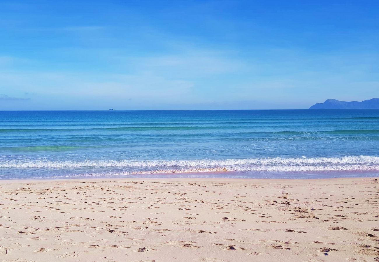 Ferienhaus in Alcudia - Haus in der Nähe vom Strand Nenufars mit Bergblick