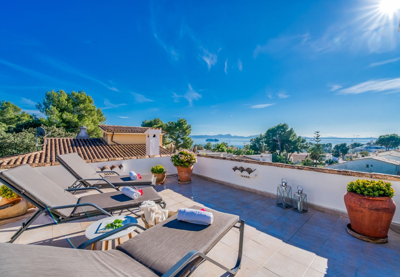 Haus mit Blick aufs Meer in Alcudia