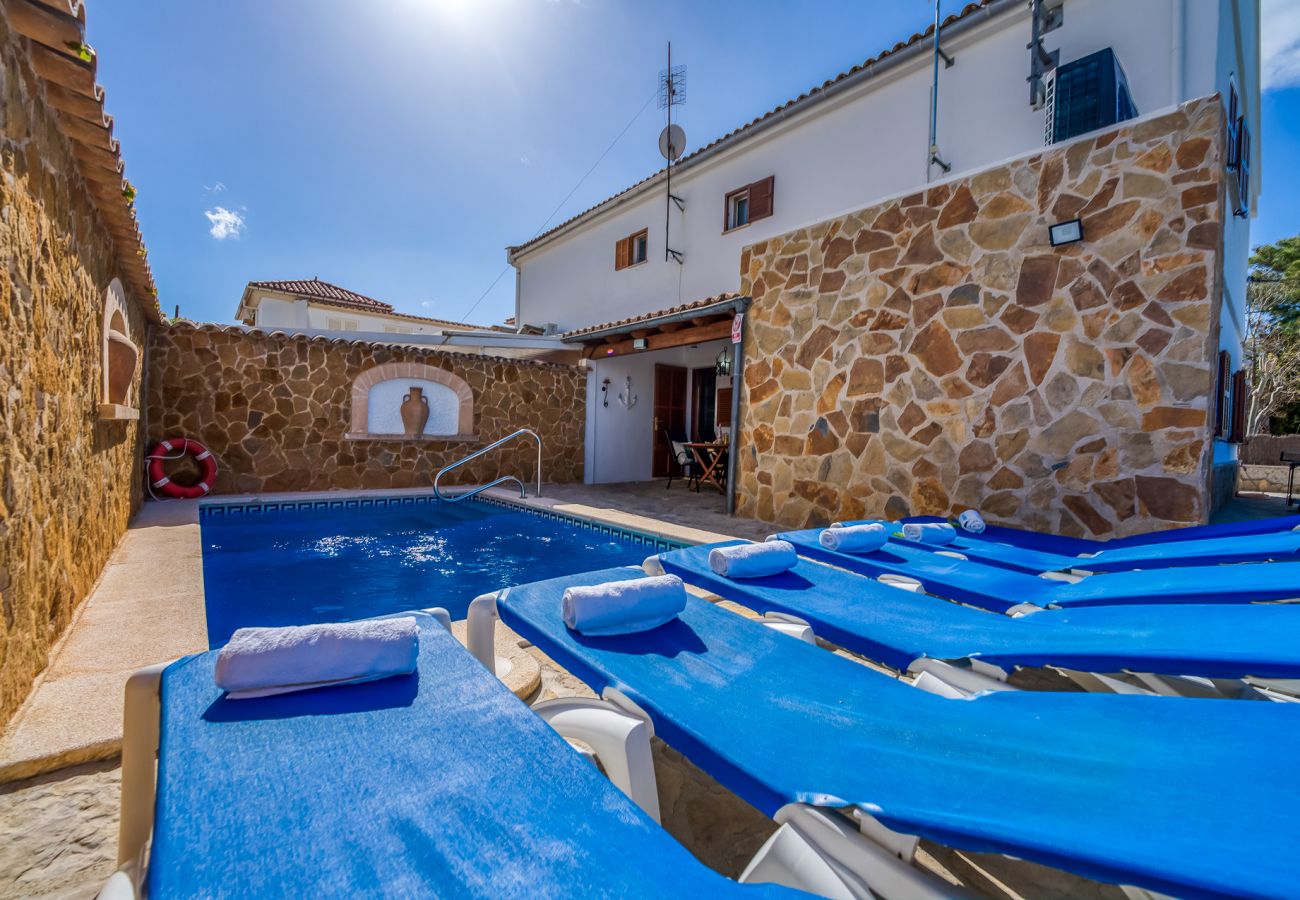 Ferienhaus in Puerto Pollensa - Haus Puerto Pollensa Villa Pintor Pool strandnah