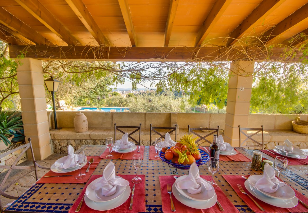 Finca in Inca - Ländliche Villa auf Mallorca Es Putxet mit Schwimmbad 