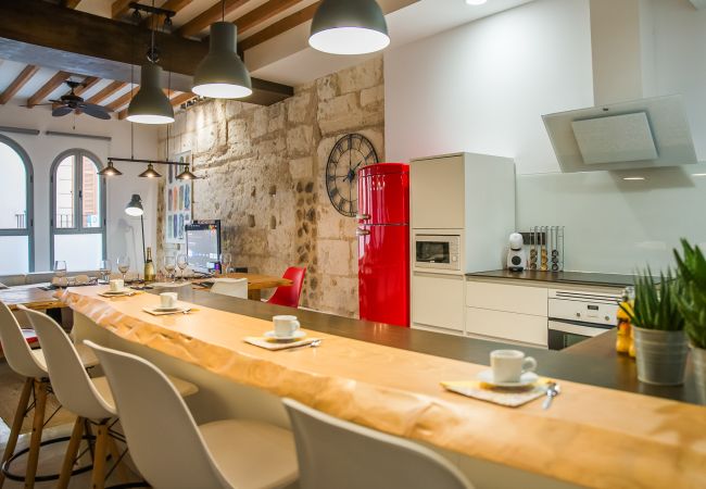 Ferienhaus in Sa Pobla - Design-Wohnung Mercat 16 im Zentrum von Mallorca.