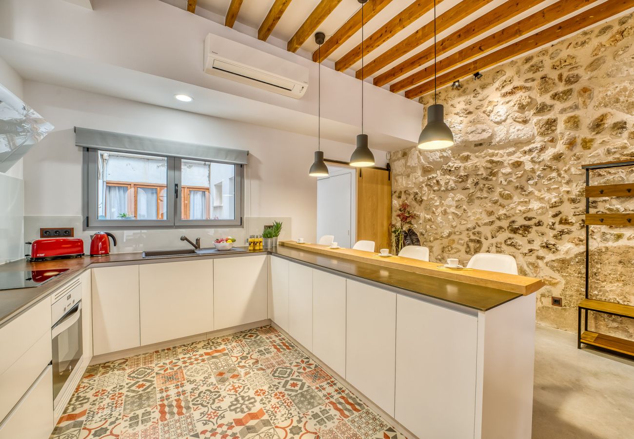 Ferienhaus in Sa Pobla - Design-Wohnung Mercat 16 im Zentrum von Mallorca.