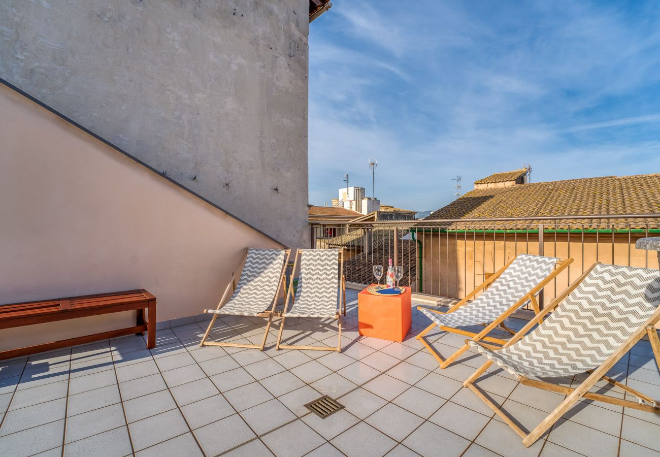 Ferienhaus in Sa Pobla - Design-Wohnung Mercat 16 im Zentrum von Mallorca.