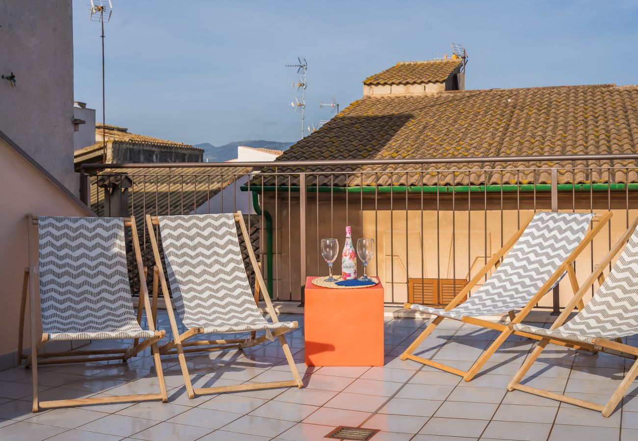 Ferienhaus in Sa Pobla - Design-Wohnung Mercat 16 im Zentrum von Mallorca.