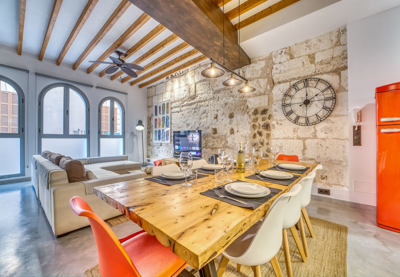 Ferienhaus in Sa Pobla - Design-Wohnung Mercat 16 im Zentrum von Mallorca.