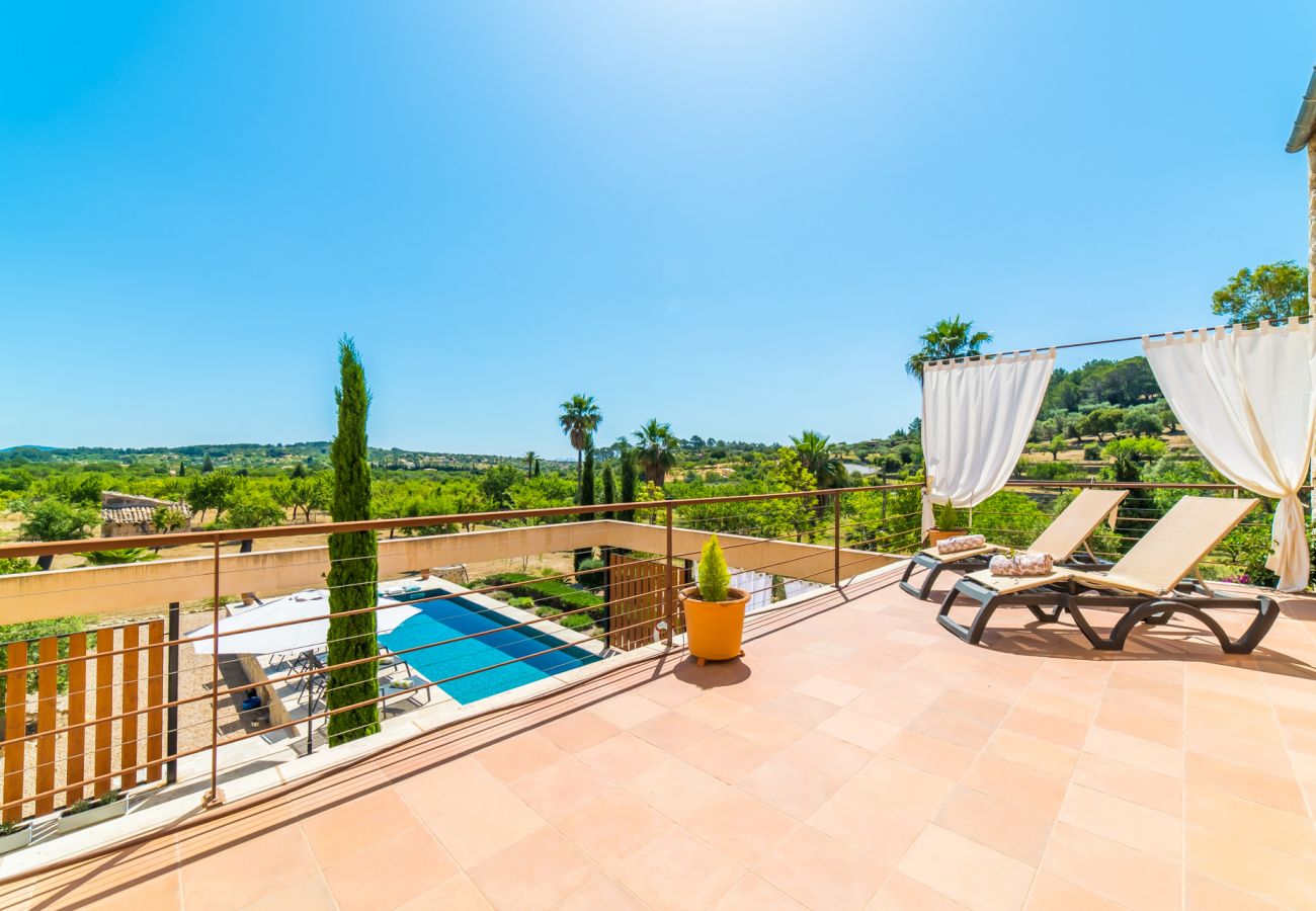 Finca en Selva - Finca en la naturaleza Sa Vinyeta piscina Mallorca