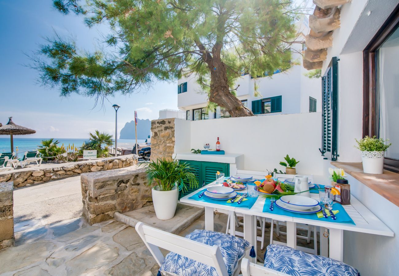 Apartamento en Cala San Vicente - Apartamento en la playa Barques 3 en Mallorca