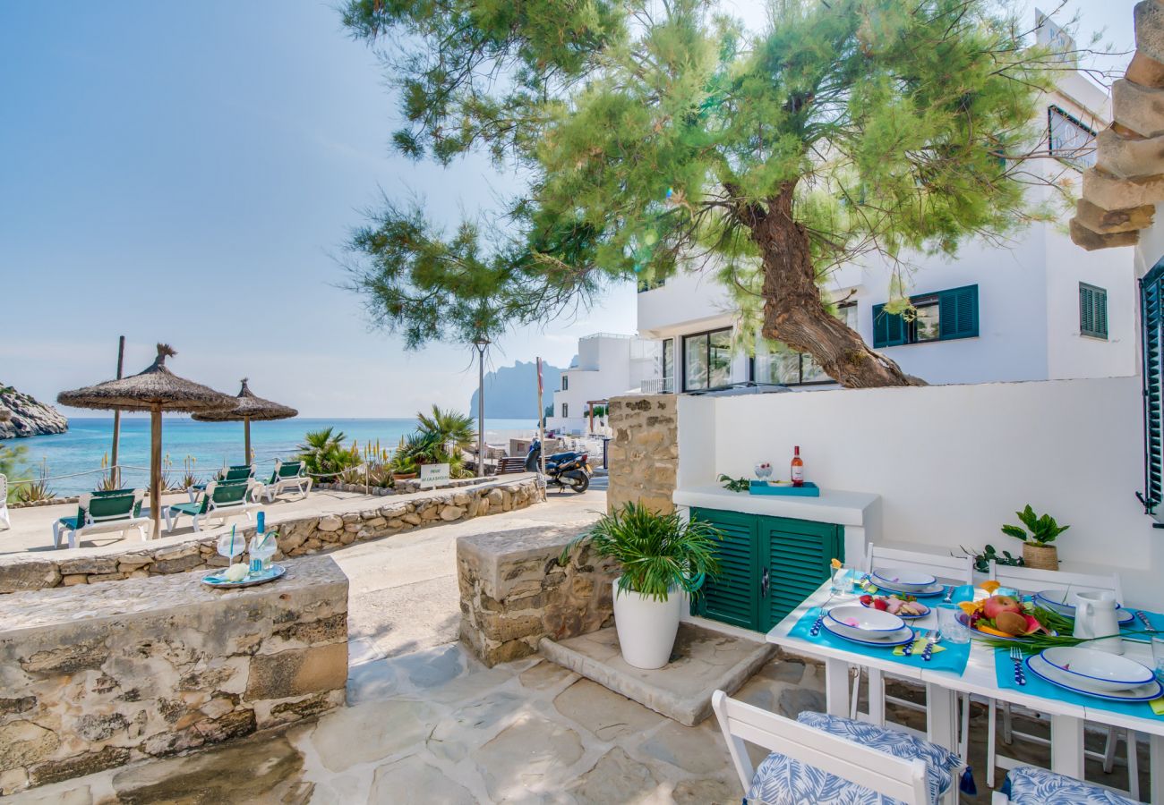 Apartamento en Cala San Vicente - Apartamento en la playa Barques 3 en Mallorca