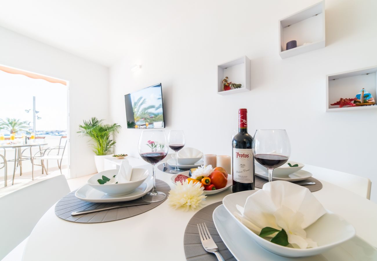 Apartamento en Alcúdia - Apartamento Mimosa vistas al mar Puerto Alcudia 