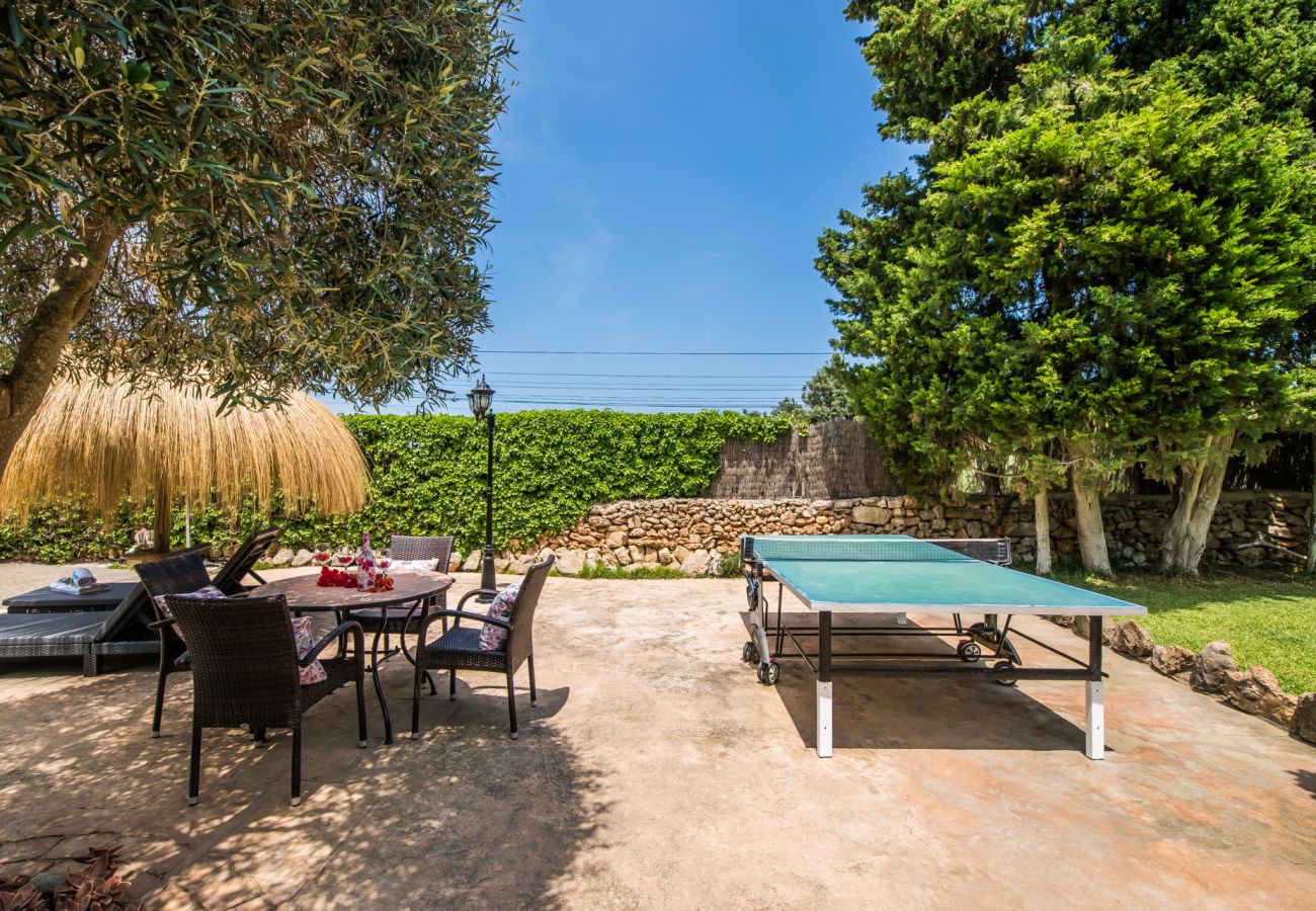 Casa en Alcúdia - Casa de piedras Es Pujolet con piscina en Alcudia 