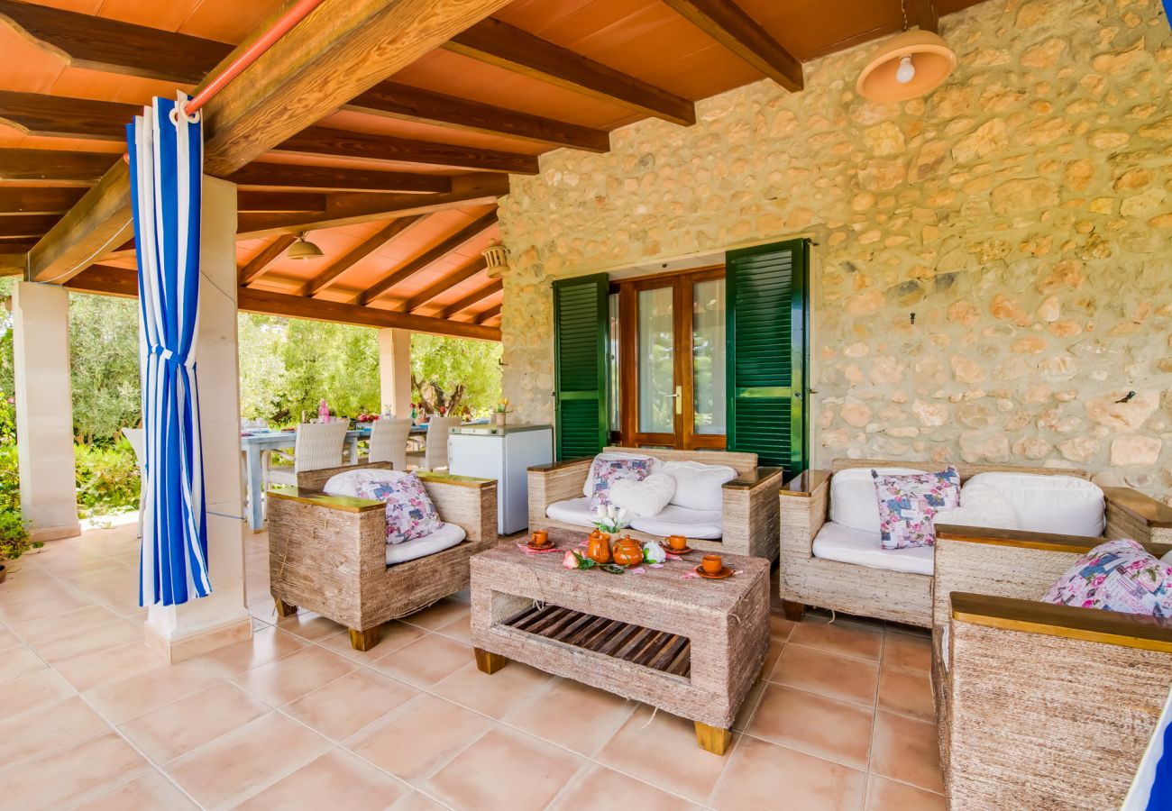 Finca en Inca - Casa rústica con piscina Can Reure en Mallorca