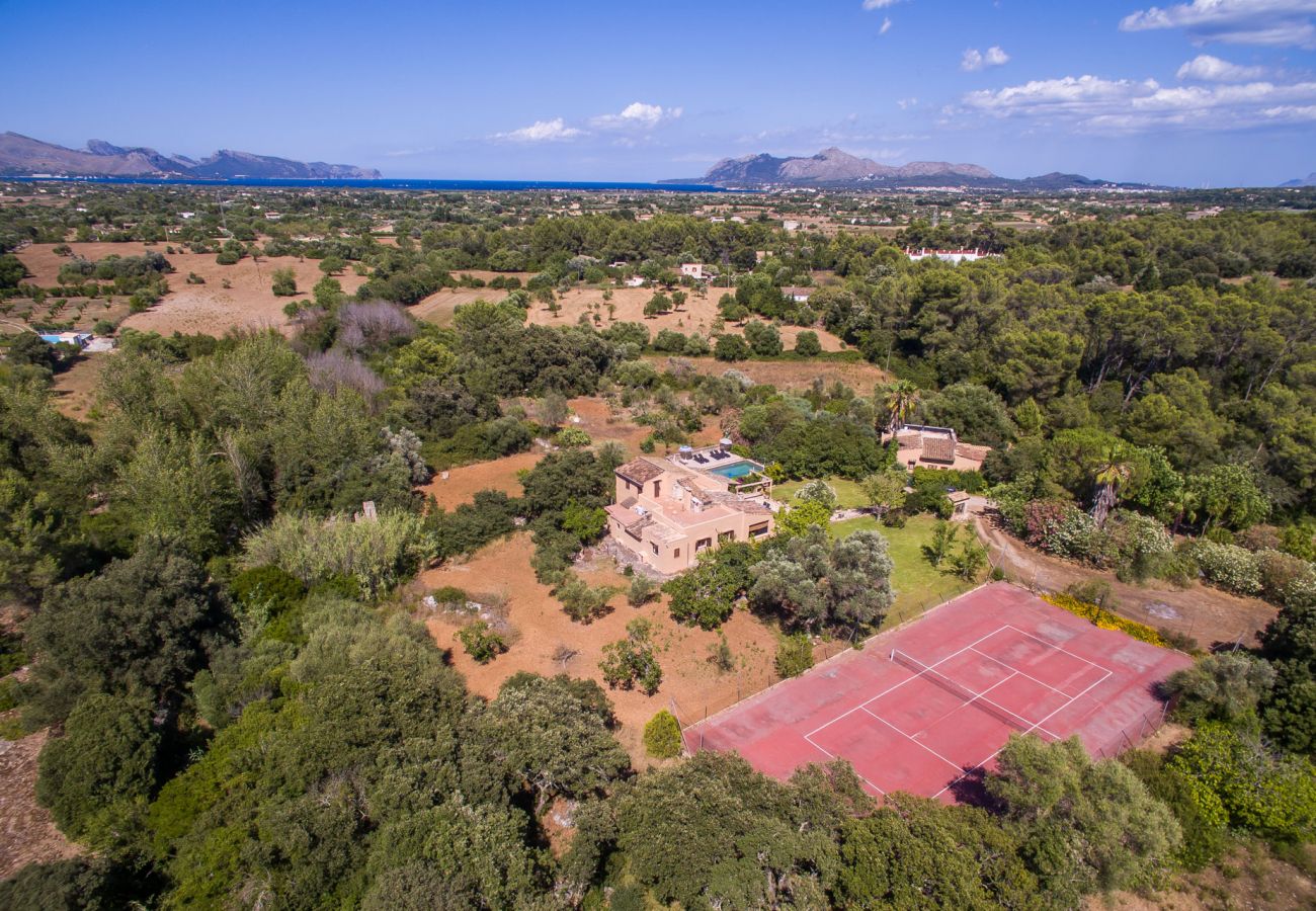 Finca en Pollensa - Finca rural en Pollensa Can Roig gran con piscina