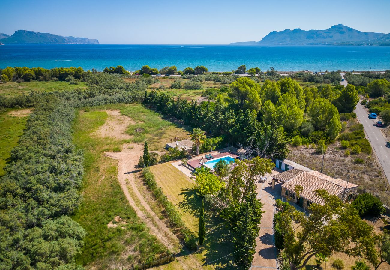 Finca en Puerto Pollensa - Finca cerca mar Ses Rotes piscina Pollensa