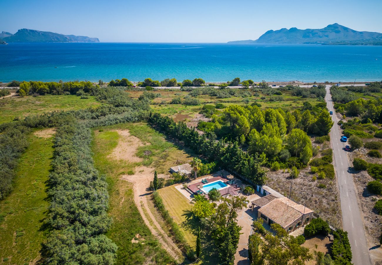 Finca en Puerto Pollensa - Finca cerca mar Ses Rotes piscina Pollensa