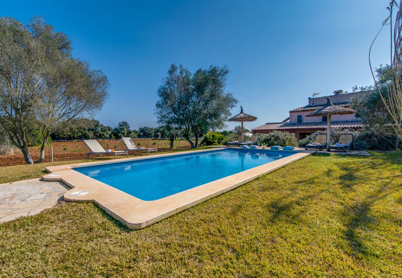 Finca en Buger - Finca de piedras Mallorca Ses Planes con piscina