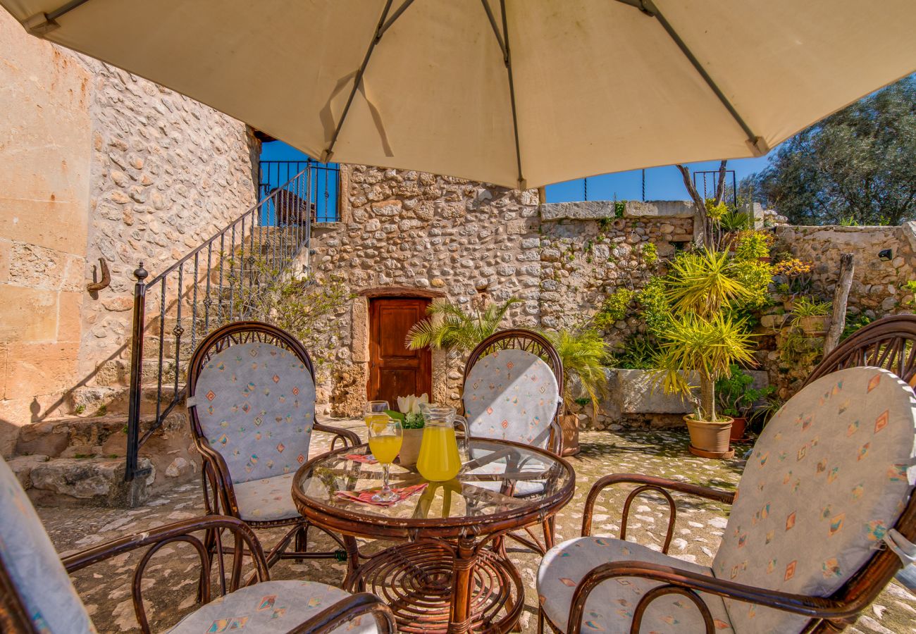 Finca en Buger - Finca de piedras Mallorca Ses Planes con piscina