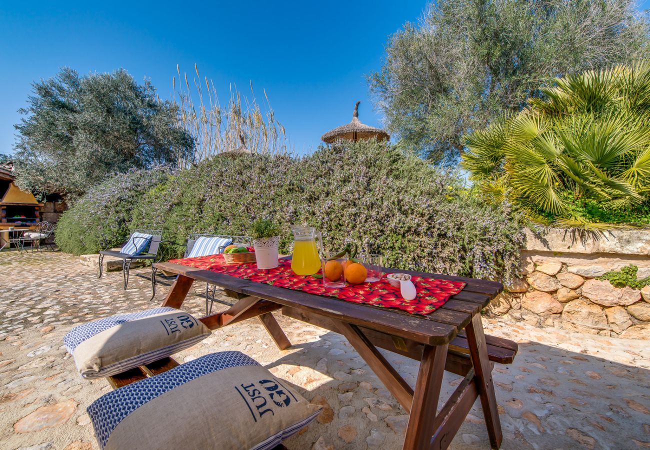 Finca en Buger - Finca de piedras Mallorca Ses Planes con piscina