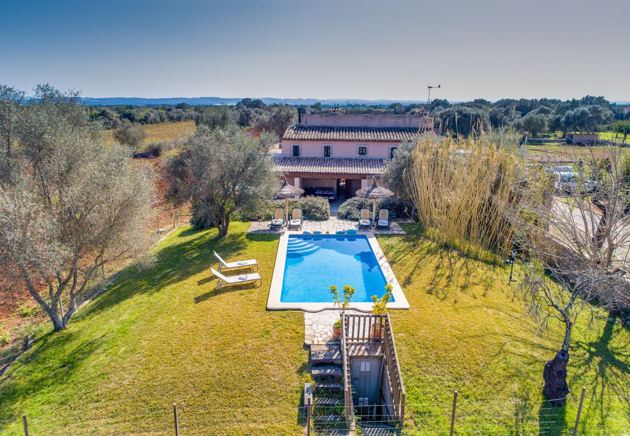 Finca en Buger - Finca de piedras Mallorca Ses Planes con piscina