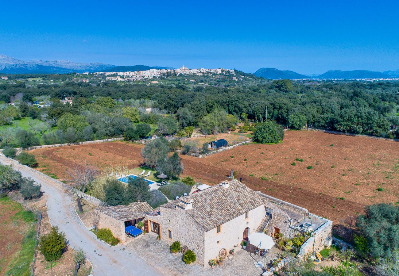 Finca en Buger - Finca de piedras Mallorca Ses Planes con piscina