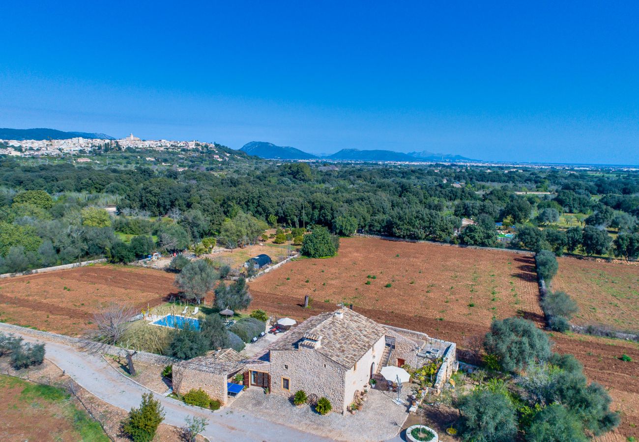 Finca en Buger - Finca de piedras Mallorca Ses Planes con piscina