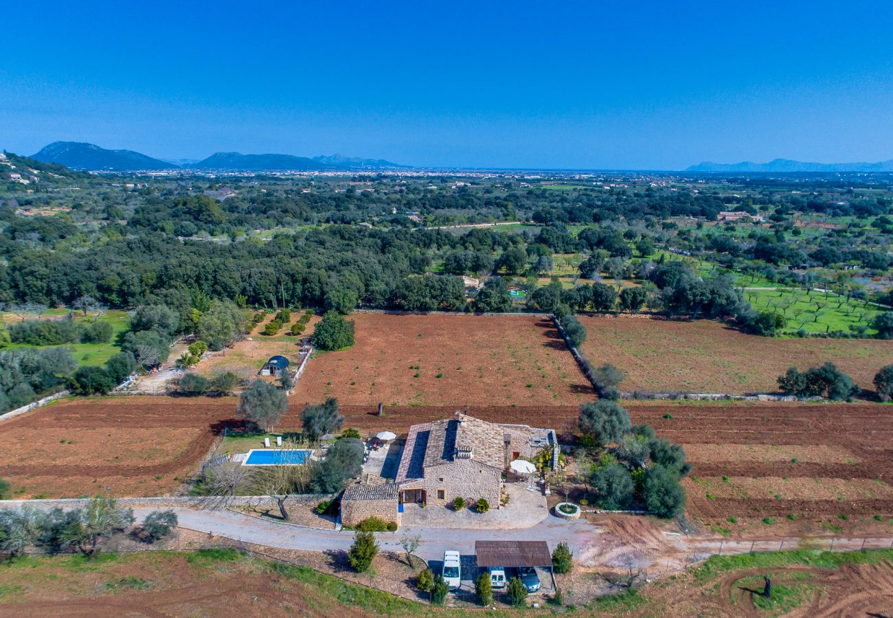 Finca en Buger - Finca de piedras Mallorca Ses Planes con piscina