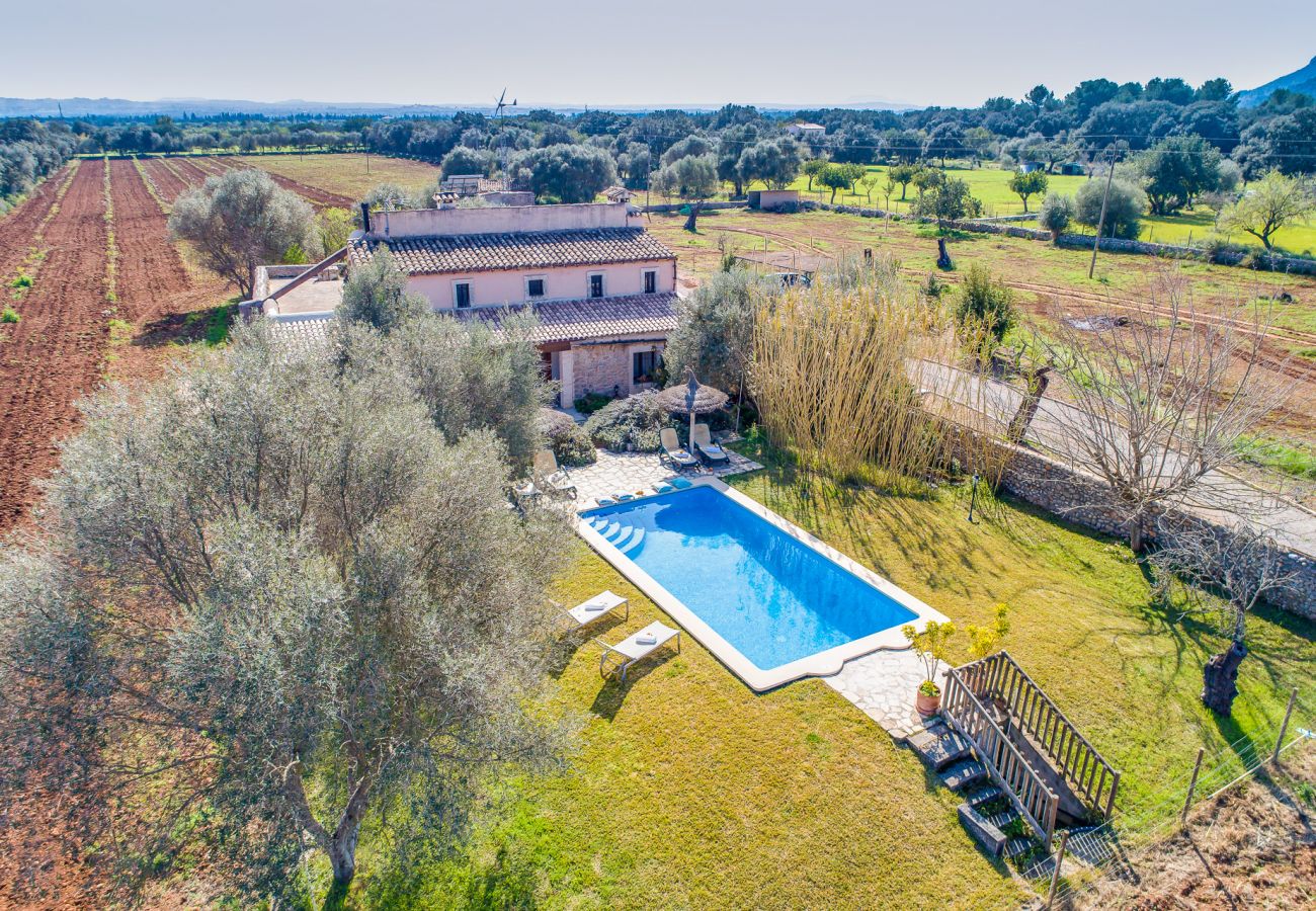 Finca en Buger - Finca de piedras Mallorca Ses Planes con piscina