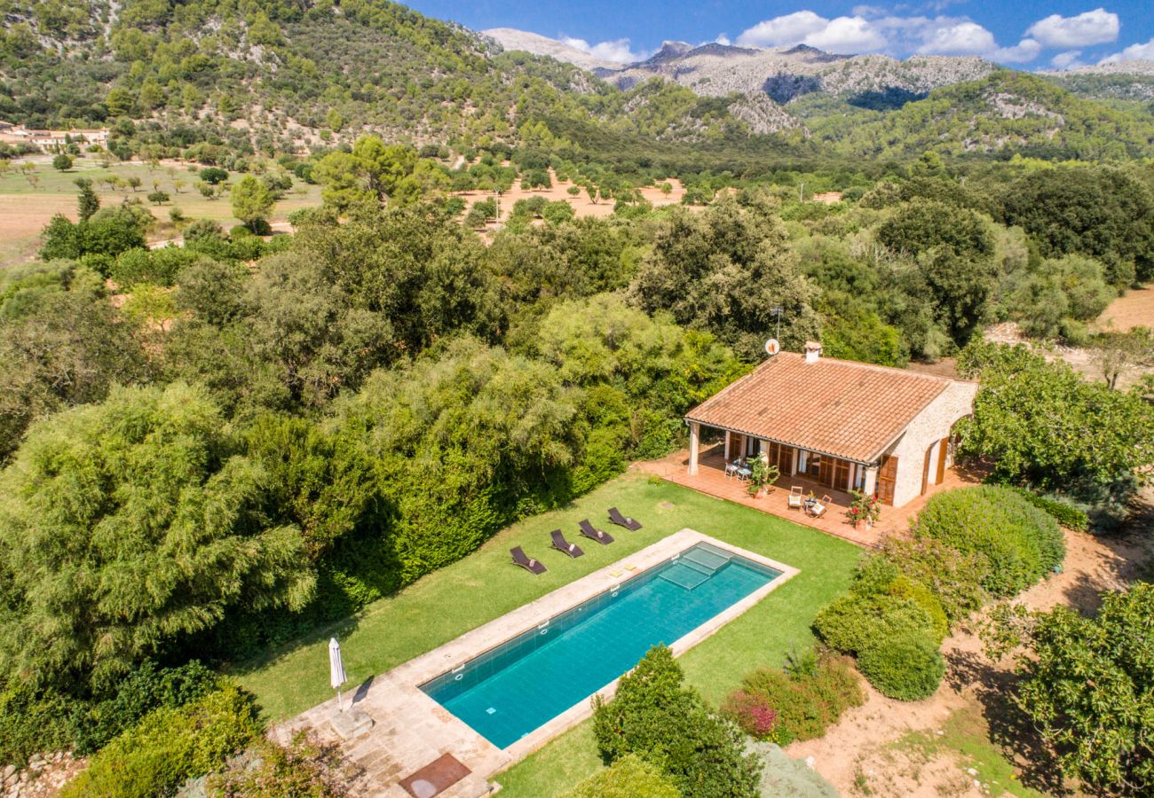 Finca en Campanet - Finca en la naturaleza Sa Vela piscina Mallorca