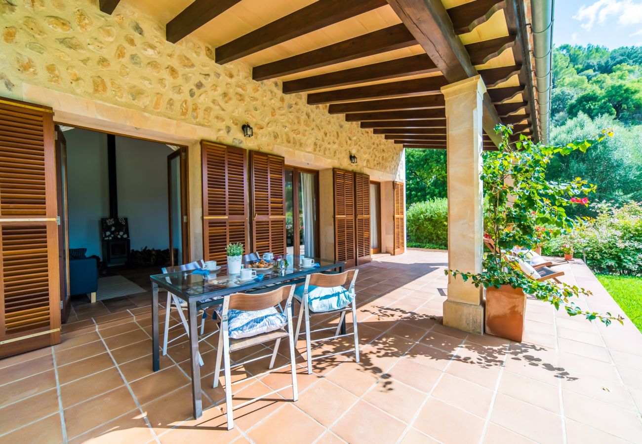 Finca en Campanet - Finca en la naturaleza Sa Vela piscina Mallorca