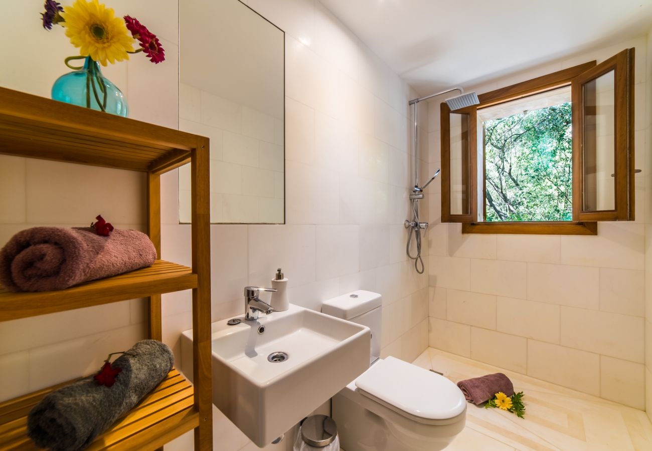 Finca en Campanet - Finca en la naturaleza Sa Vela piscina Mallorca