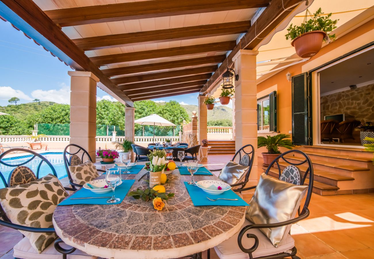 Finca en Capdepera - Casa de veraneo Villa Bona vista Mallorca piscina 
