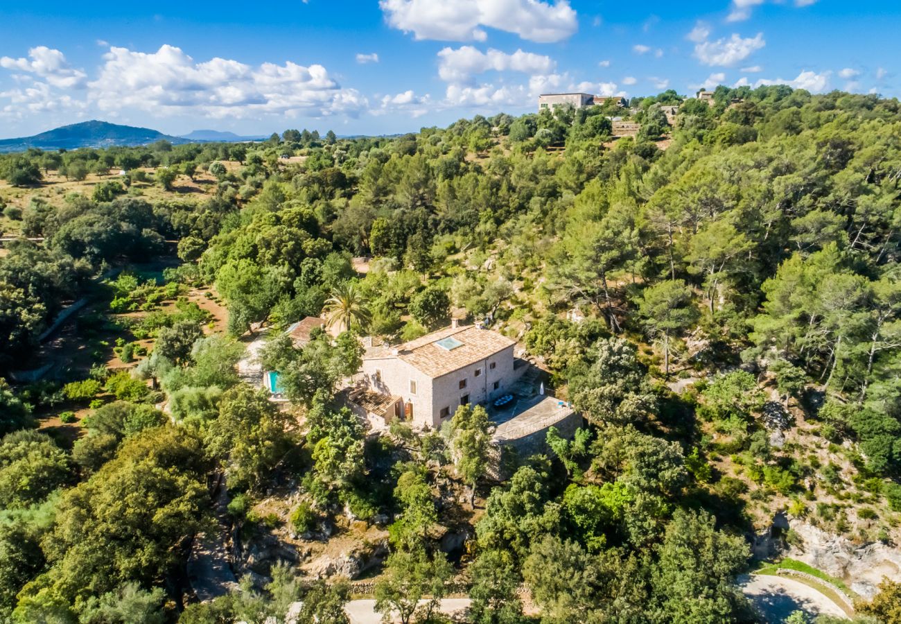 Finca en Campanet - Finca rural en la montaña Es Rafal con piscina