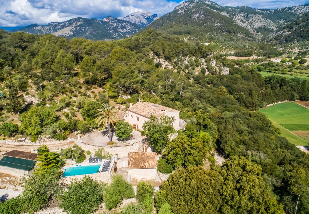 Finca en Campanet - Finca rural en la montaña Es Rafal con piscina