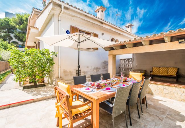Casa para 8 personas en Alcudia cerca de la playa con jardín 