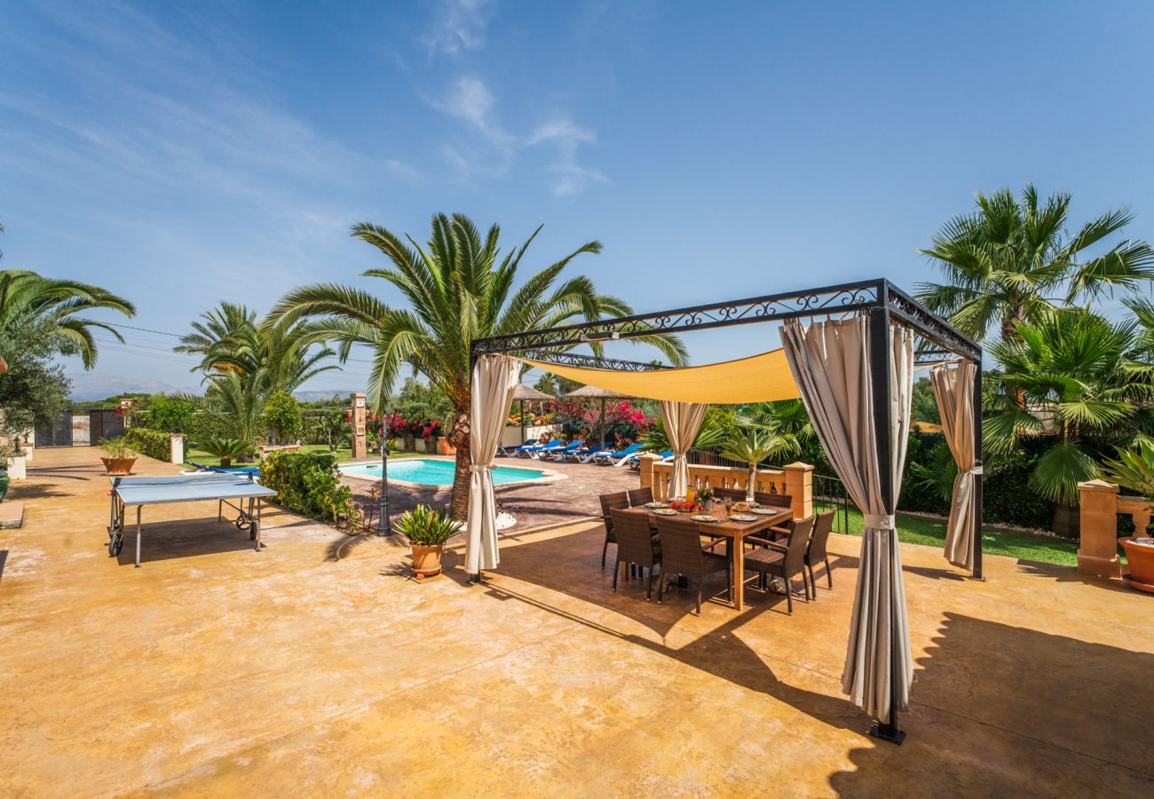 Finca en Can Picafort con piscina y aire acondicionado